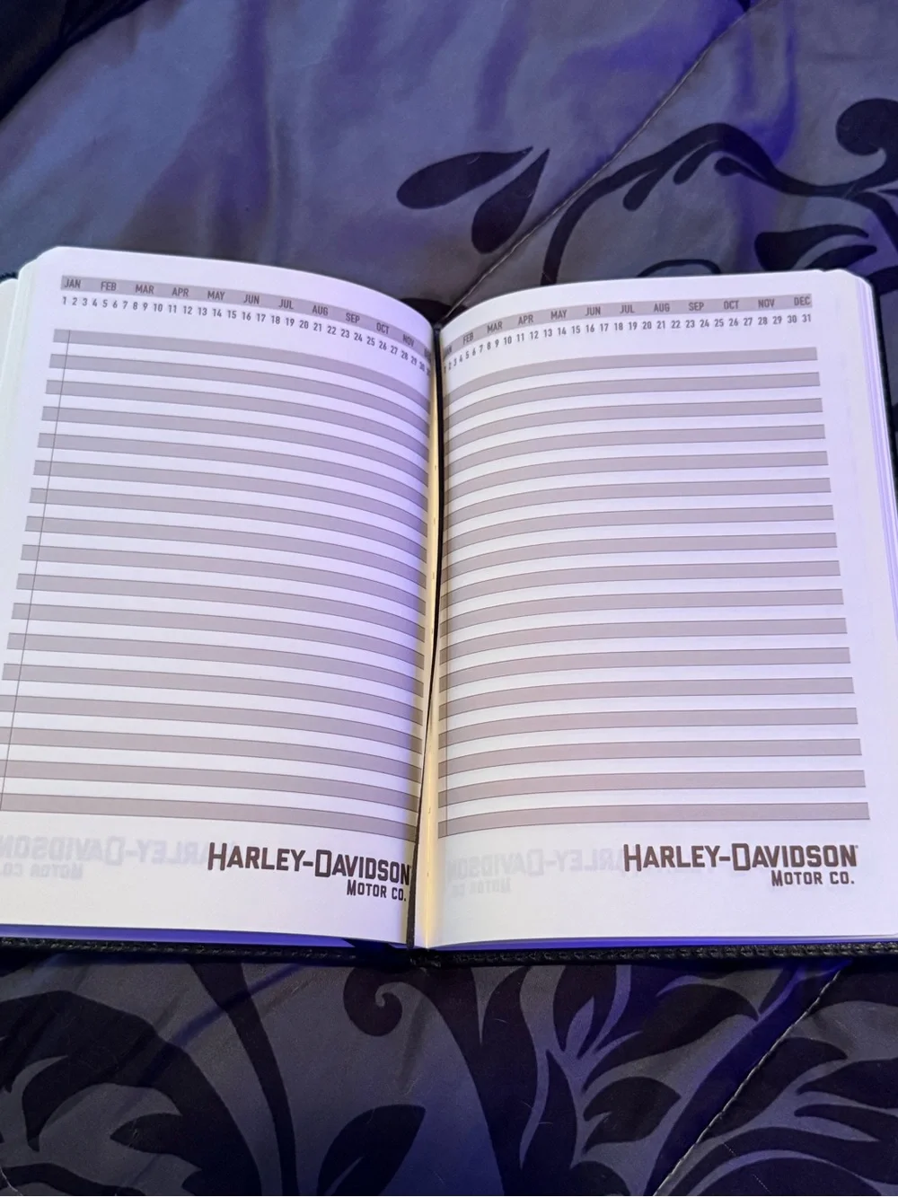 Harley-Davidson Black Leather Notebook
